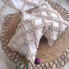 Kübra Hobim Bohem Model El Yapımı Yastık Kılıfı 40 x 70