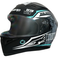 Gp Kompozit Gp Nero MKS003-MBB2G Güneş Vizörlü Şeffaf Full Face Motosiklet Kaskı