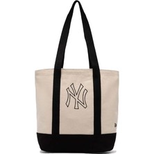 New Era Mlb Premıum Tote Bag Neyyan  Ivoblk Uniseks Bej Çanta - 60356996