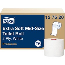Tork 127520 Çift Katlı Premium Tuvalet Kağıdı 27 Rulo x 90 M