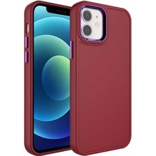 Alpsa Teknoloji Apple iPhone 11 Kılıf Metal Çerçeve ve Buton Tasarımlı Sert Alps Botox Kapak-Koyu Mor