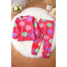 Renkli Diyar Kız Çocuk Pijama Takımı Kışlık