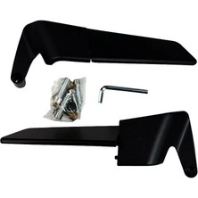 Gogo Premium Universal Siyah H2 Yarasa Katlanır Ayna Tek Delikli Model