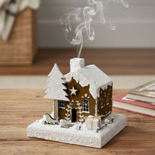 Uretti - Hacer 4951 6203 El Yapımı Yeni Yıl Temalı Ahşap Ev Tütsülük