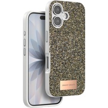 Onegif Lvsqvr Apple Iphone 17 Bright Simli Kapak - Çöl Titanyum