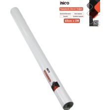 2mt x 45CM Beyaz Sade Tezgah Üstü Folyo Sticker - Duvar Kağıt Kendinden Yapışkanlı - Eko Dekor