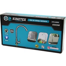 Krom Tek Su Girişli Mix Uzun Kuğu Evye Aç Kapa Batarya (4940)