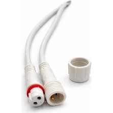 Maroces 2 Pin Kablolu IP67 Konnektör Takım Fiş Beyaz