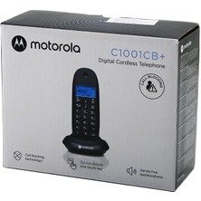 Siyah Dijital Kablosuz - Telsiz Telefon Arayan No Görme 50 Hafıza C1001CB (4887)