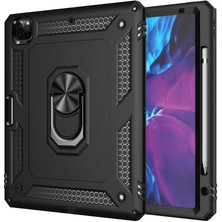 Alpsa Teknoloji iPad Pro 12.9 2020 (4.nesil) - Uyumlu Uyumlu Alps Tablet Vega Kapak-Siyah