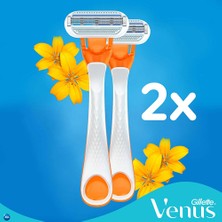 Venüs Venus Gillette Kullan At Kadın Tıraş Bıçağı 2'li 3 Bıçaklı Aloe Vera Özlü Rahat Tıraş Deneyimi