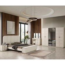 Eymense Vizyon Bohem Benchli Modern 6 Kapaklı Yatak Odası Takımı