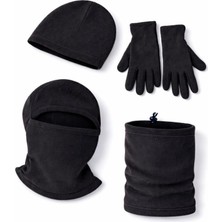 Single Sword Polar Bere Eldiven Boyunluk ve Kar Maskesi