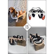 Deoz Lab Sevimli Dost Engelli Kedi Köpek Arabası - Ayarlanabilir Taşıma & Yürütme