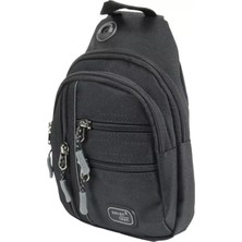 Hamze Seventeen 4924 Body Bag Omuz Çantası – Polyester Siyah-Gri