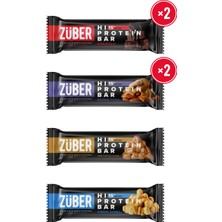 Züber Hi Protein Deneme x 6 Adet (Kakaolu, Badem Ezmeli, Yer Fıstığı Ezmeli, Fındık Ezmeli)