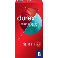 Durex Yakın Hisset Slim Fit Prezervatif 8'li 3 Adet