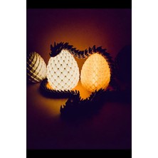 Modu3D Dragon Scale Egg Gece Lambası – Dekoratif Yumurta Aydınlatma | Sıcak Işık