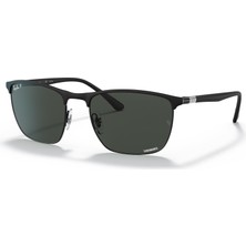 Erkekler İçin Ray-Ban RB3686 57 186/K8 Güneş Gözlüğü Metal Çerçeve Polarize ve UV Koruma