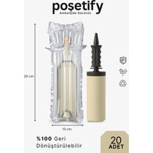 Poşetify Havalı Kanallı Koruyucu Torba 26X18 cm 20 Adet Airbag – Şişirilebilir Ambalaj Air Column Bag