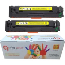 QPrint Hp Çipli 415A Sarı 2'li Ekonomik Paket Garantili Uyumlu Toner Mfp M479FDW M454DW Muadil Toner