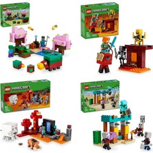 LEGO Minecraft Seti 214 (21260 + 21266 + 21255 + 21267)