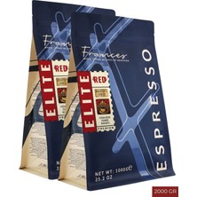 Frances %100 Arabica Elite Red | 2X1000 gr | Yüksek Yoğunluk-Yüksek Gövde
