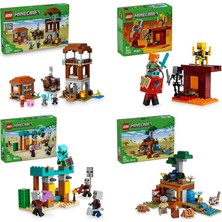 LEGO Minecraft Seti 201 (21278 + 21266 + 21267 + 21269)