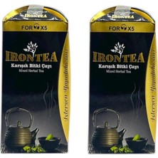Forx5 Irontea Bitkisel Sindirim Destek Çayı-Kilo Kontrolüne Yardımcı-2’li Set