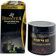 Forx5 Bitkisel Sindirim Destek Çayı – Kolajen Içerikli Kahve Karışımı