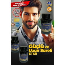 Sertlex 3 x 30 Kapsül ( 3 Adet) Çakşır Otu Ginseng Tongkaat Ali Bitkisel Yükseltici , Geç Getirici Sertlestırcı