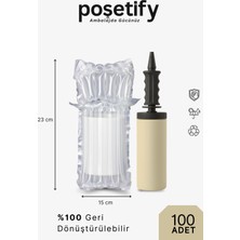 Poşetify Havalı Kanallı Koruyucu Torba 31X27 cm 100 Adet Airbag – Şişirilebilir Ambalaj Air Column Bag