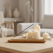 Uretti - Okay 5711 5149 El Yapımı Doğal Suar Ağacı Ahşap Tütsülük - 20'li Tütsü Hediyeli