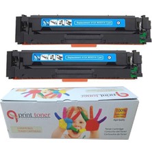 QPrint Hp Çipli 415A Mavi 2'li Ekonomik Paket Garantili Uyumlu Toner Mfp M479FDW M454DW Muadil Toner