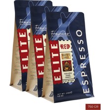 Frances %100 Arabica Elite Red | 3X250 gr | Yüksek Yoğunluk- Yüksek Gövde