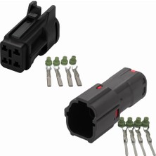 İTHAL Dj Serisi Otomotiv Konnektör Takım - Erkek/dişi (4 Pin)