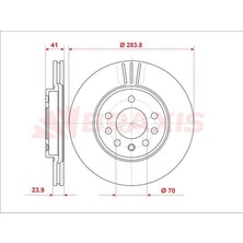 Braxis Fren Dıskı On Havalı Calıbra A 2.0 Turbo 4×4, 2,5ı V6 (1992 07 / 97) Vectra A 2.5 V6 93 11 / 95