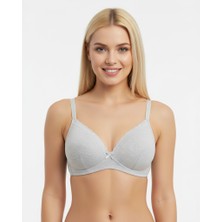 Bonbon Kadın Balensiz Pamuklu Beyaz Renk Soft Bra Sütyen BB2102