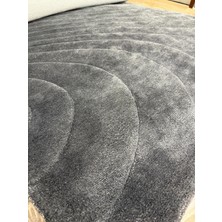Hoom Rugs Sante 3D Dye Antrasit Ithal El Dokuma Halı