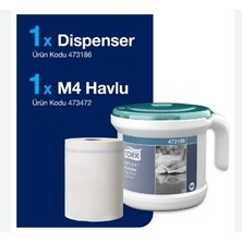 Tork 473186 Reflex Içten Çekmeli Havlu Başlangıç Paketi 1 Dispanser + 4m Havlu