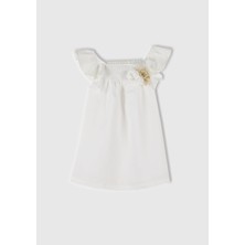 United Colors Of Benetton Beyaz Kadın / Kız Çocuk Elbise Model Kodu: ( 43WBGV026101)