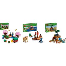 LEGO Minecraft Seti 90 (21260 + 21259 + 21269)