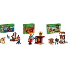 LEGO Minecraft Seti 111 (21259 + 21266 + 21278)