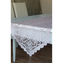 Raşel Örme Runner 40X140  Sehpa Örtüsü  Pudra