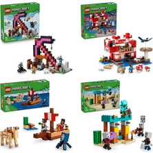 LEGO Minecraft Seti 161 (21277 + 21270 + 21259 + 21267)