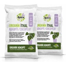 Aymen Çiçekçilik 2 Adet Özel Karışımlı Ponza Katkılı 2,5 Litre İç Dış Mekan Bitki Yetiştirme Toprağı Cocopeat