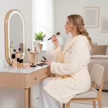 Welsoft Kapüşonlu Peluş Kadın Sabahlık