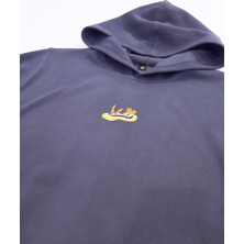 Double Tank Deniz Tavşanı Nudibranch Nakışlı Kapüşonlu Sweatshirt