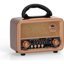 Polosmart FS103 Nostaljik Radyo Kahverengi