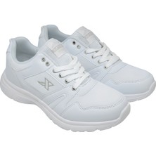 Waykon Beyaz Bağcıklı Sneaker Günlük Spor Ayakkabı
